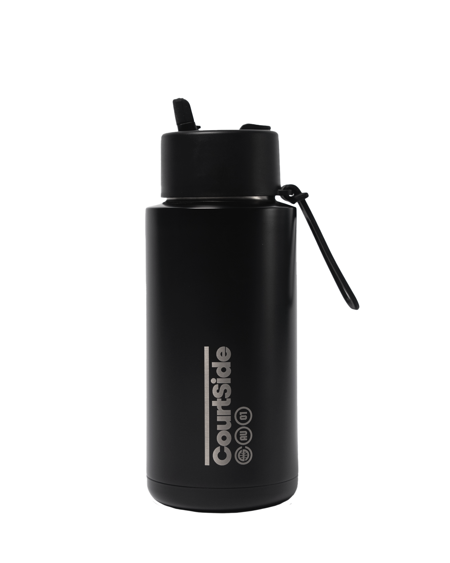 FRANK GREEN 34oz SS CERAMIC REUSABLE BOTTLE COURTSIDE MIDNIGHT w FLIP STRAW LID