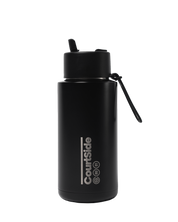 FRANK GREEN 34oz SS CERAMIC REUSABLE BOTTLE COURTSIDE MIDNIGHT w FLIP STRAW LID