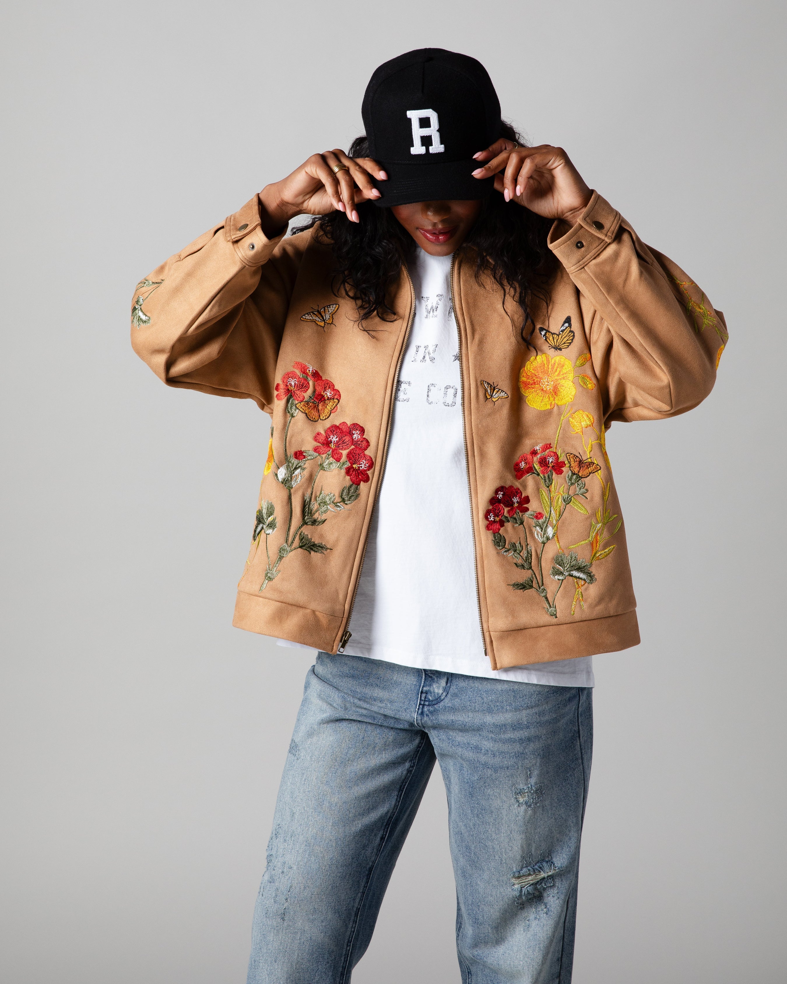 RYOKO RAIN MONARCH CLAY SUEDE WORK JACKET