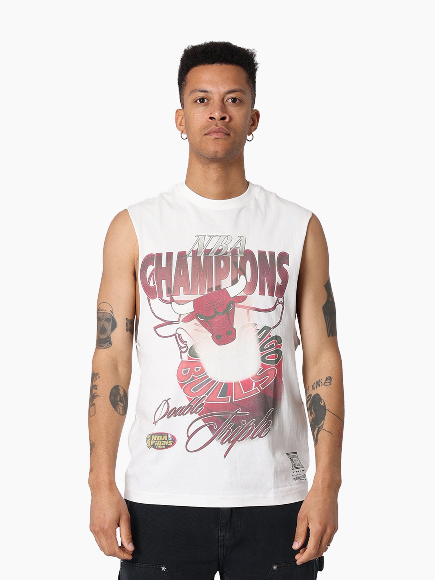 MITCHELL & NESS HARDLIGHT MUSCLE TEE BULLS