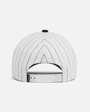 RYOKO RAIN WOOL PINSTRIPED SNAPBACK