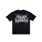 NEW ERA TEE X CHAMP GOLDEN STATE WARRIORS BLK WHI