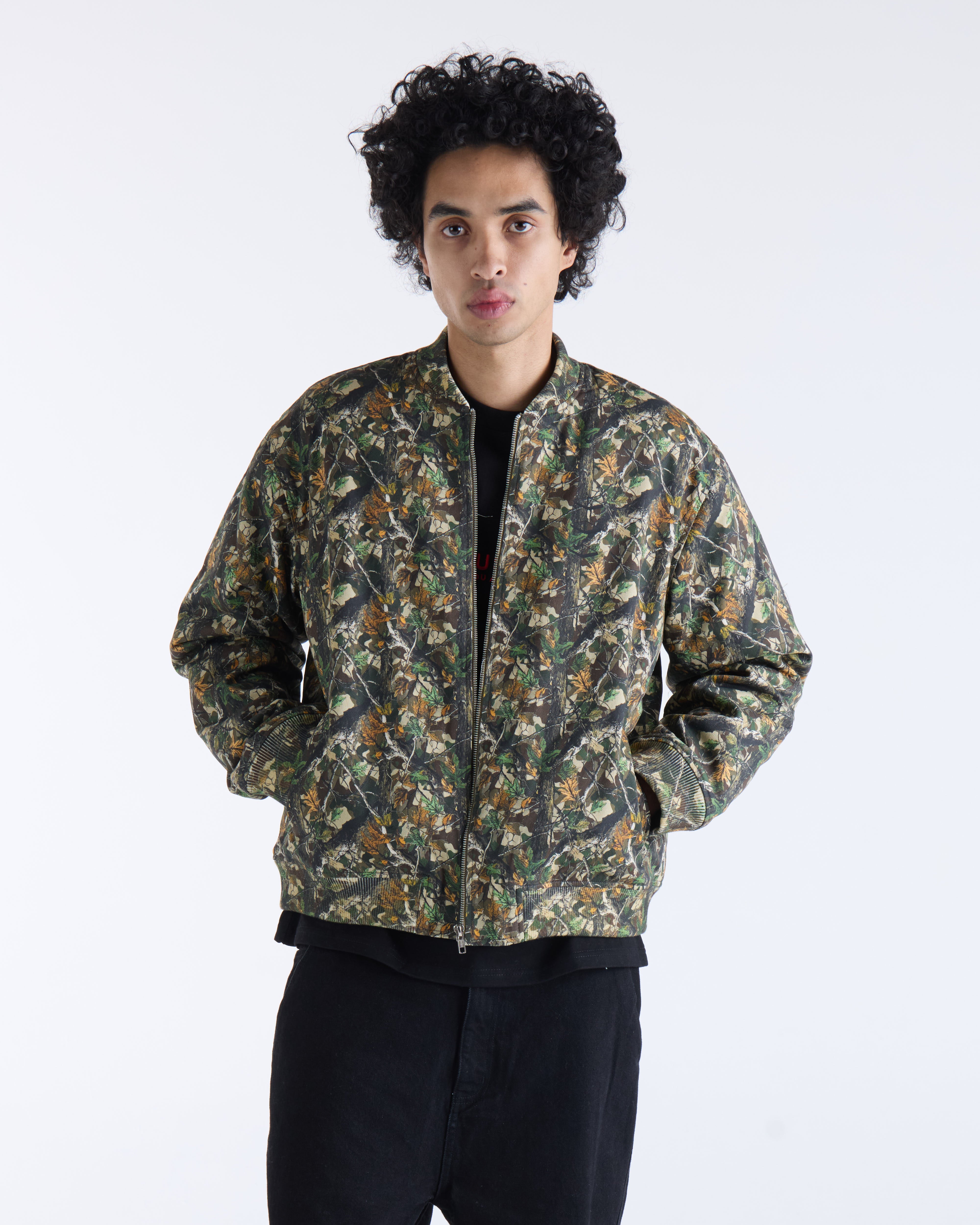 VOUSETI TREE CAMO BOMBER JACKET