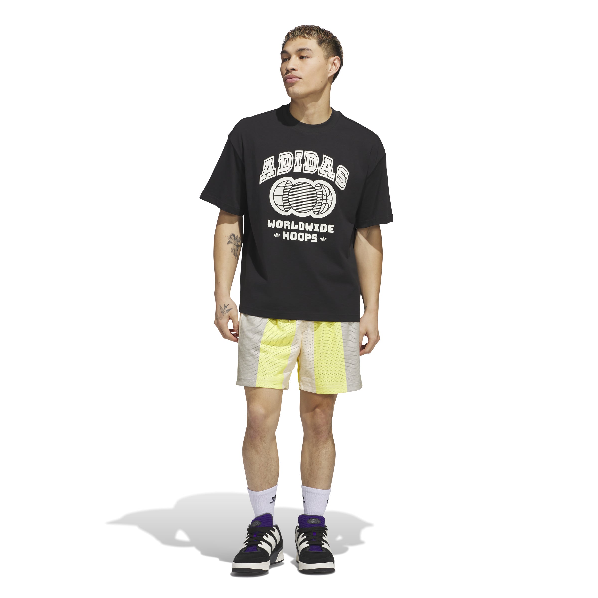 ADIDAS WORLDWIDE HOOPS COLLEGIATE TEE