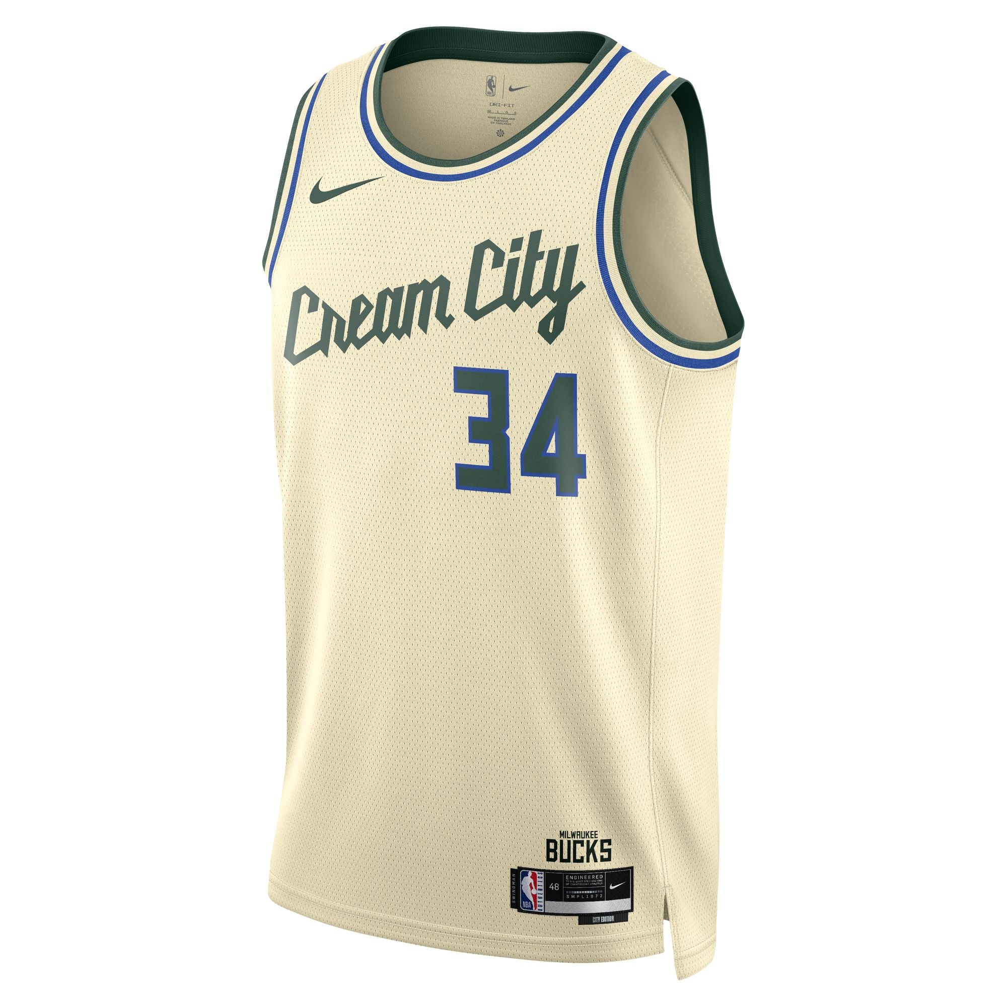 NIKE MILWAUKEE BUCKS CITY EDITION SWINGMAN JERSEY - GIANNIS ANTETOKOUNMPO