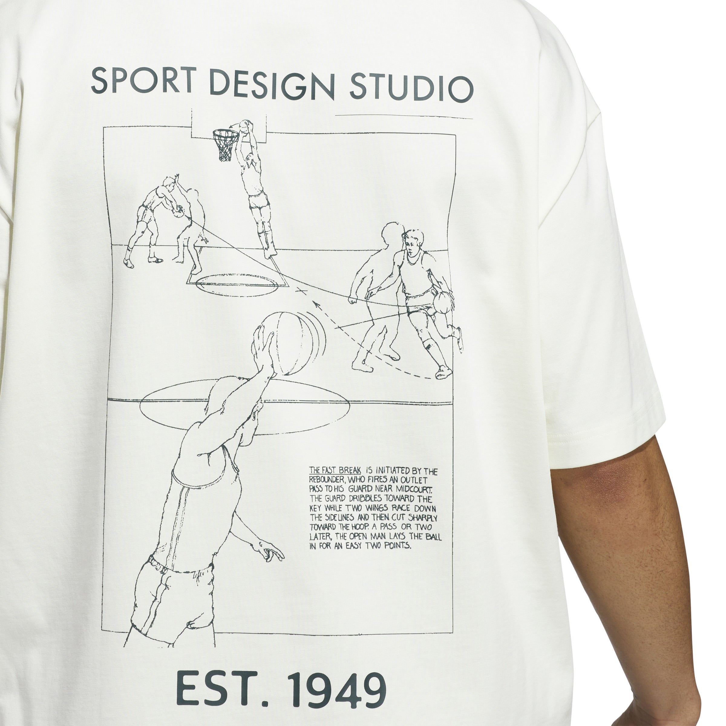 ADIDAS SPORTS DESIGN FAST BREAK TEE