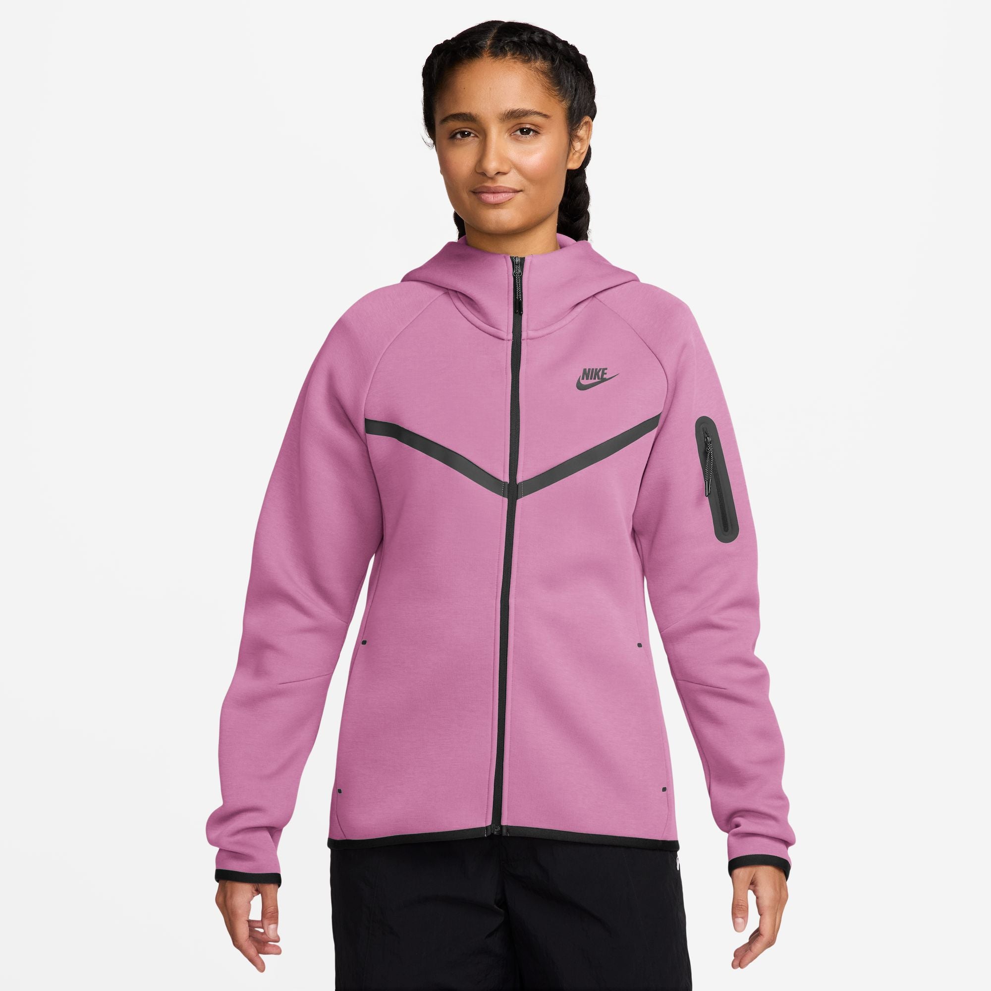 NIKE WOMENS TECH FLEECE FULL ZIP HOODIE