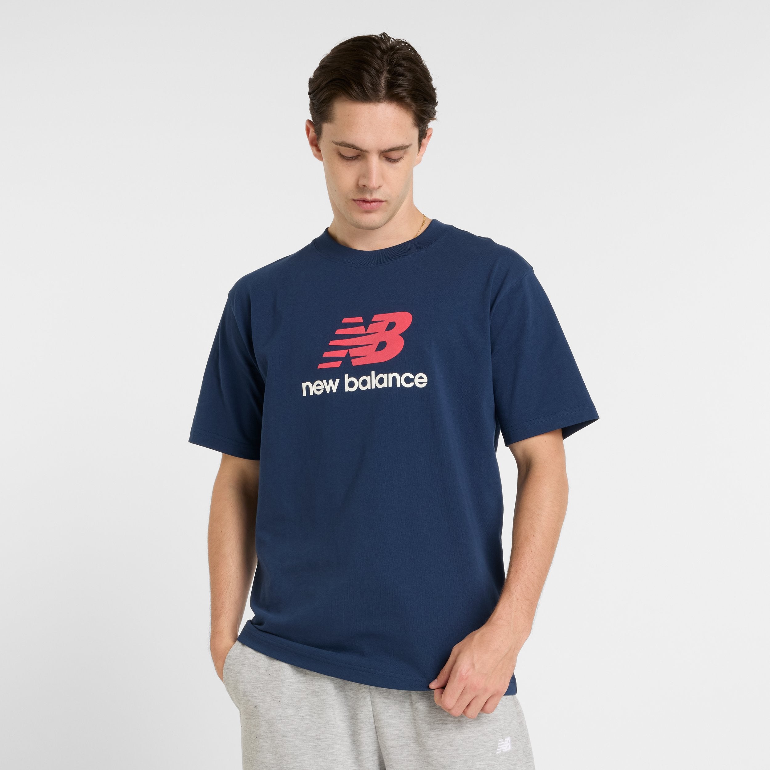 NEW BALANCE ATHLETICS LOGO T-SHIRT-NNY