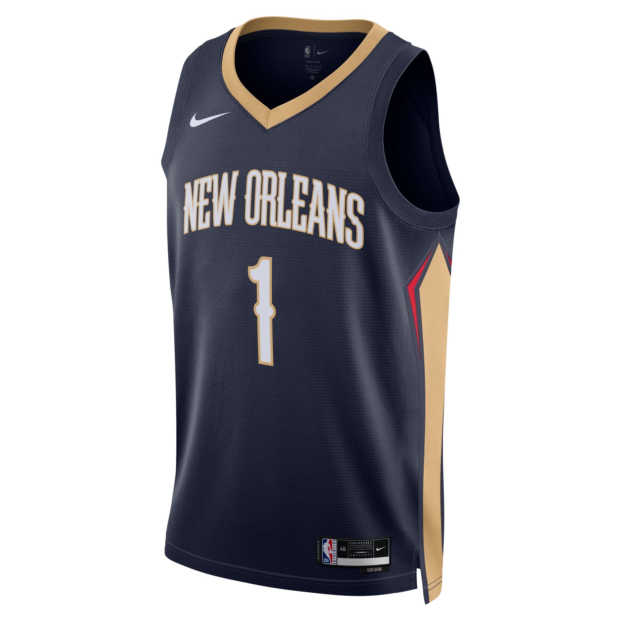 NIKE NEW ORLEANS PELICANS SWINGMAN JERSEY ICON 2022