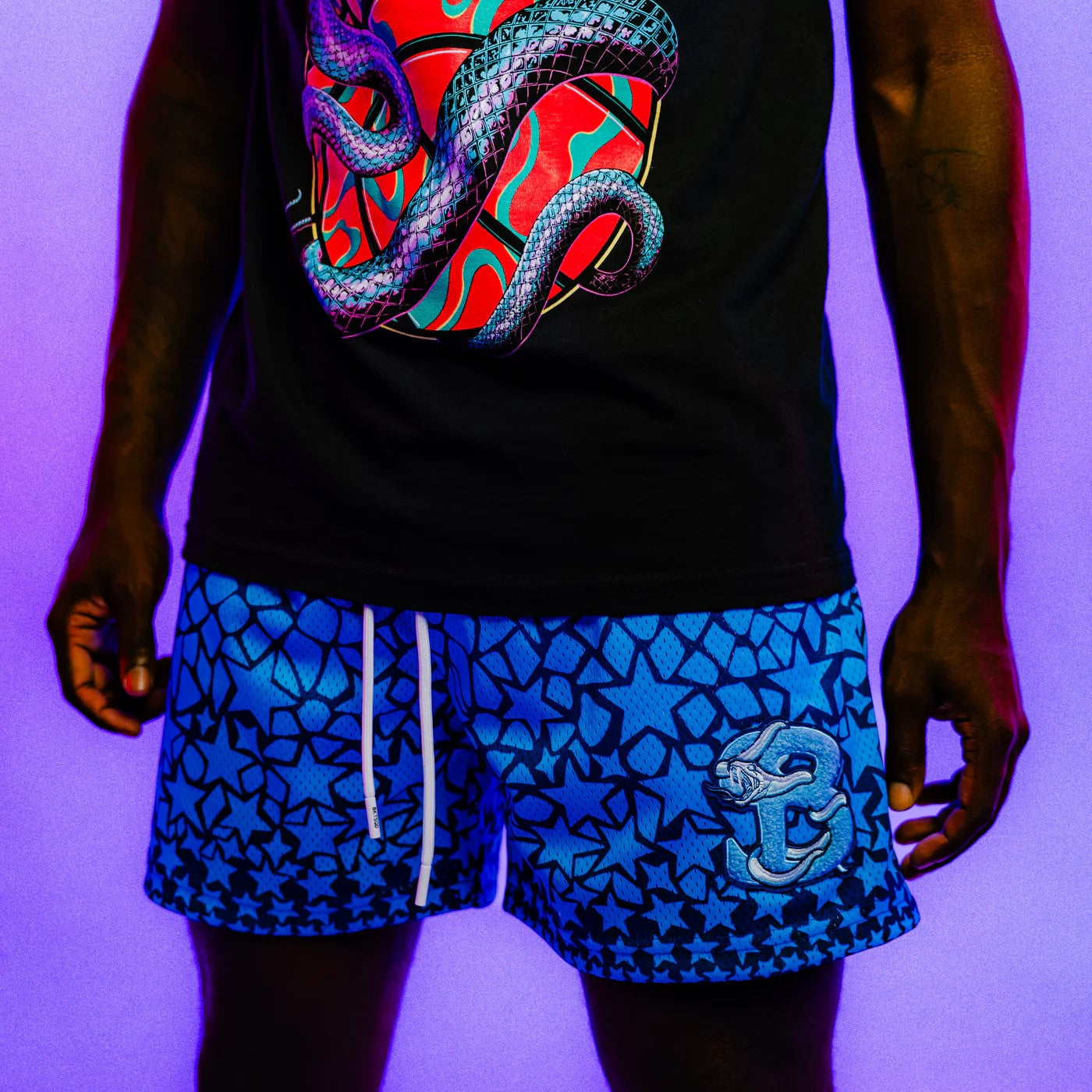BUCKETSQUAD BLUE VIPER ADULT SHORTS