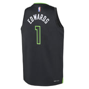 JORDAN YOUTH TIMBERWOLVES STATEMENT SWINGMAN JERSEY - ANTHONY EDWARDS