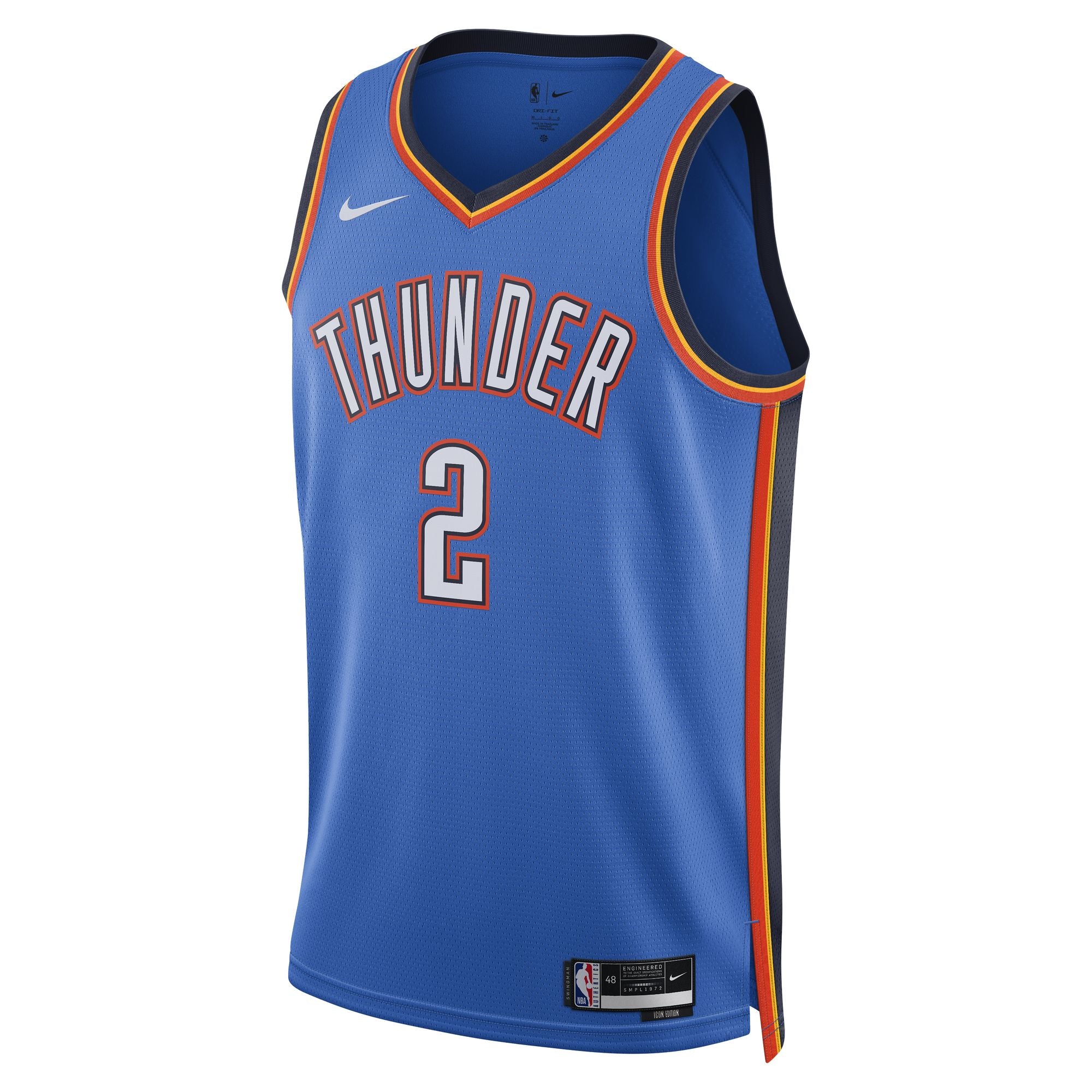 NIKE OKLAHOMA CITY THUNDER ICON SWINGMAN JERSEY - SHAI GILGEOUS-ALEXANDER