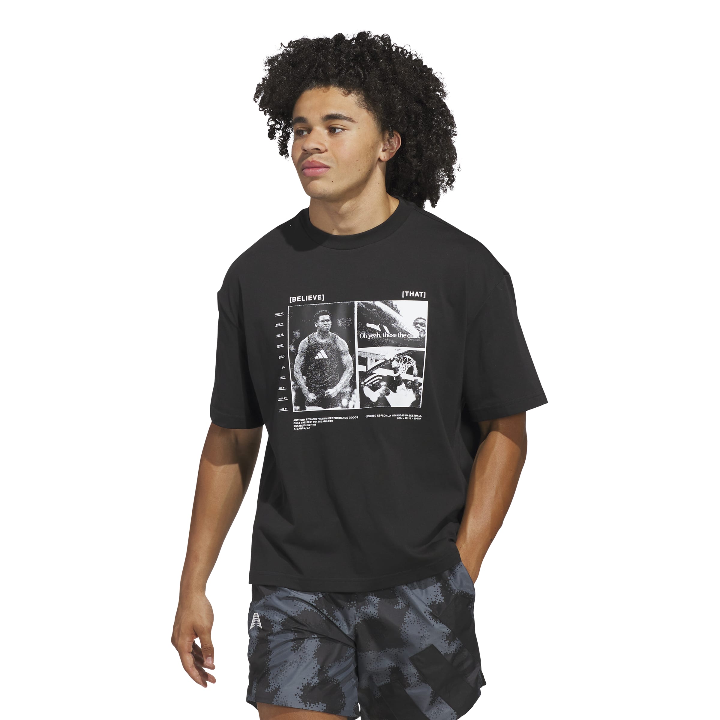 ADIDAS ANTHONY EDWARDS GRAPHIC TEE
