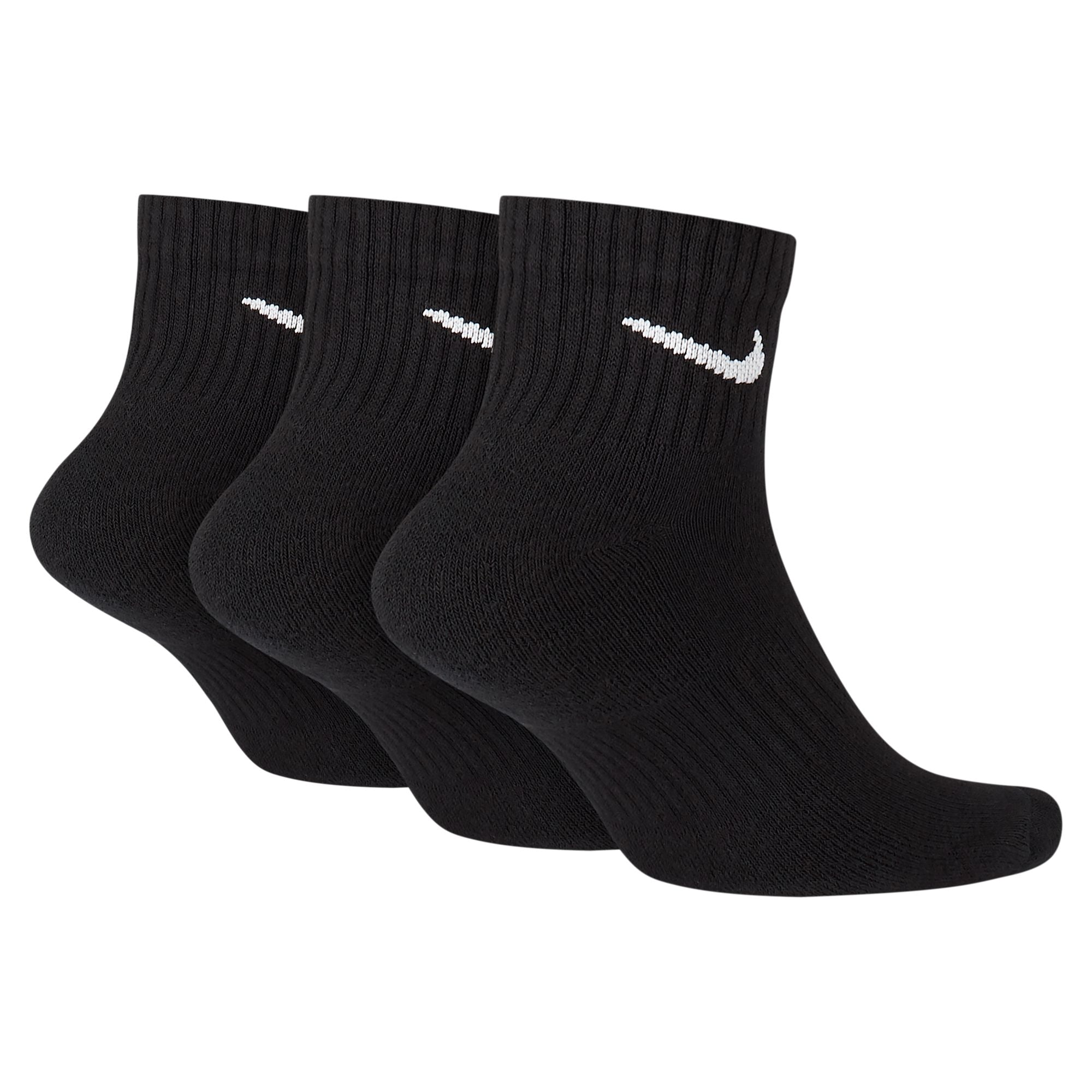 NIKE UNISEX EVERYDAY CUSHIONED ANKLE SOCKS - 3 PACK