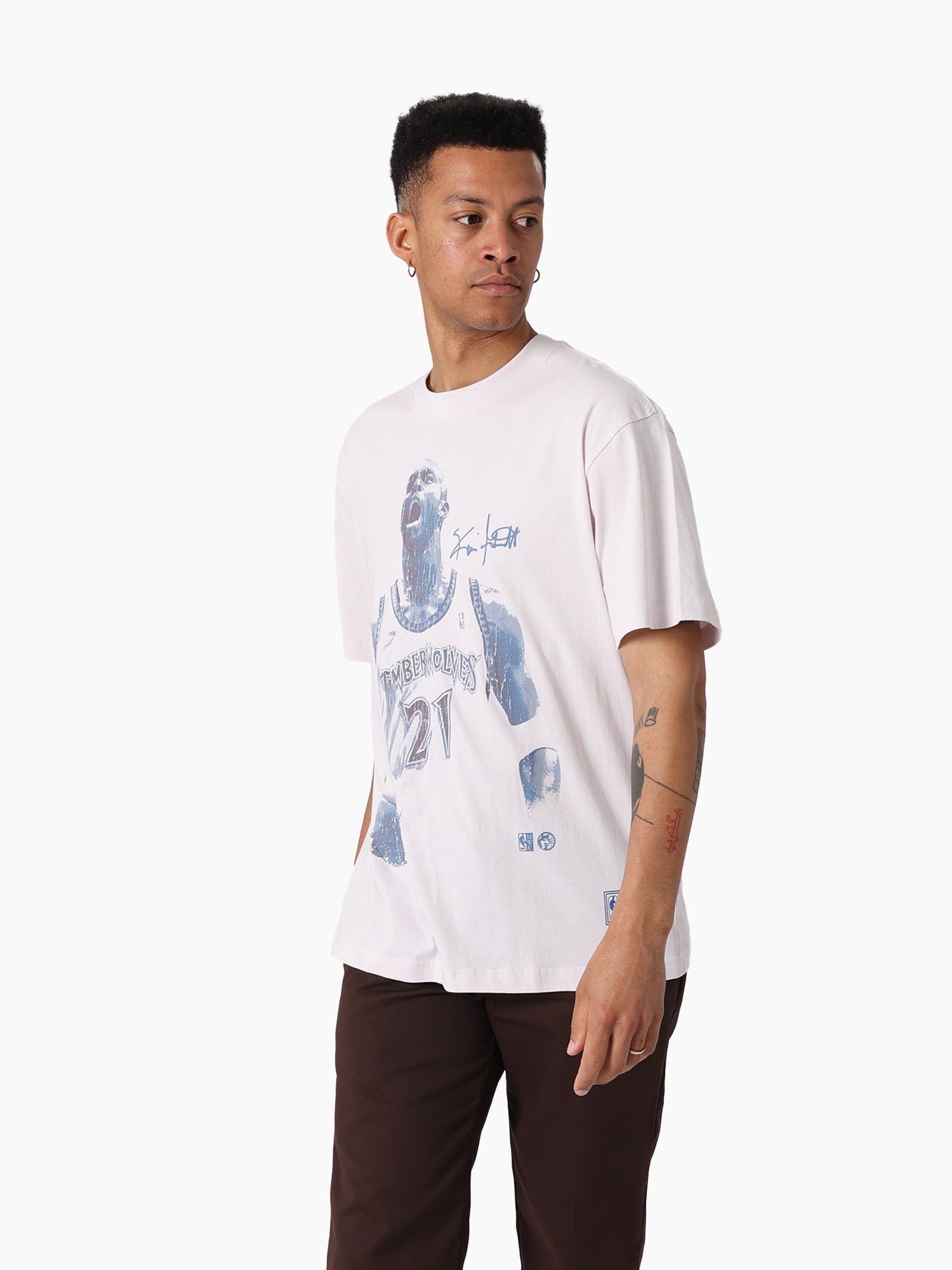 MITCHELL & NESS IN THE MOMENT TEE TIMBERWOLVES GARNETT