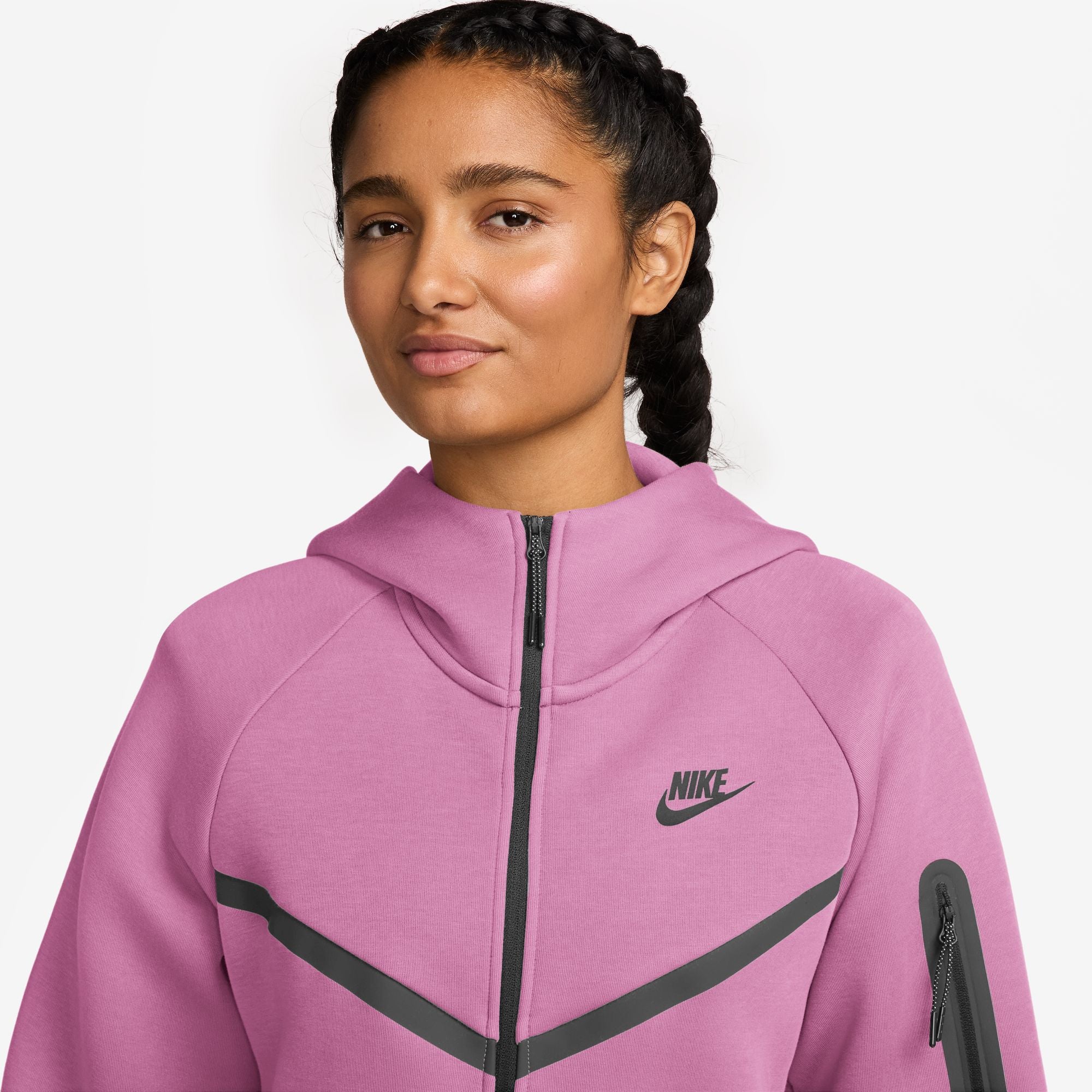 NIKE WOMENS TECH FLEECE FULL ZIP HOODIE