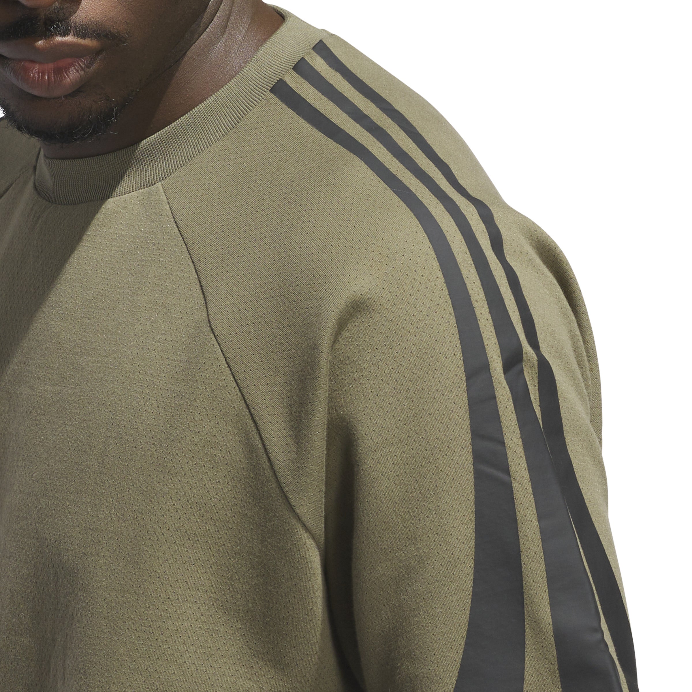 ADIDAS BASKETBALL SHORT SLEEVE SWEATSHIRT