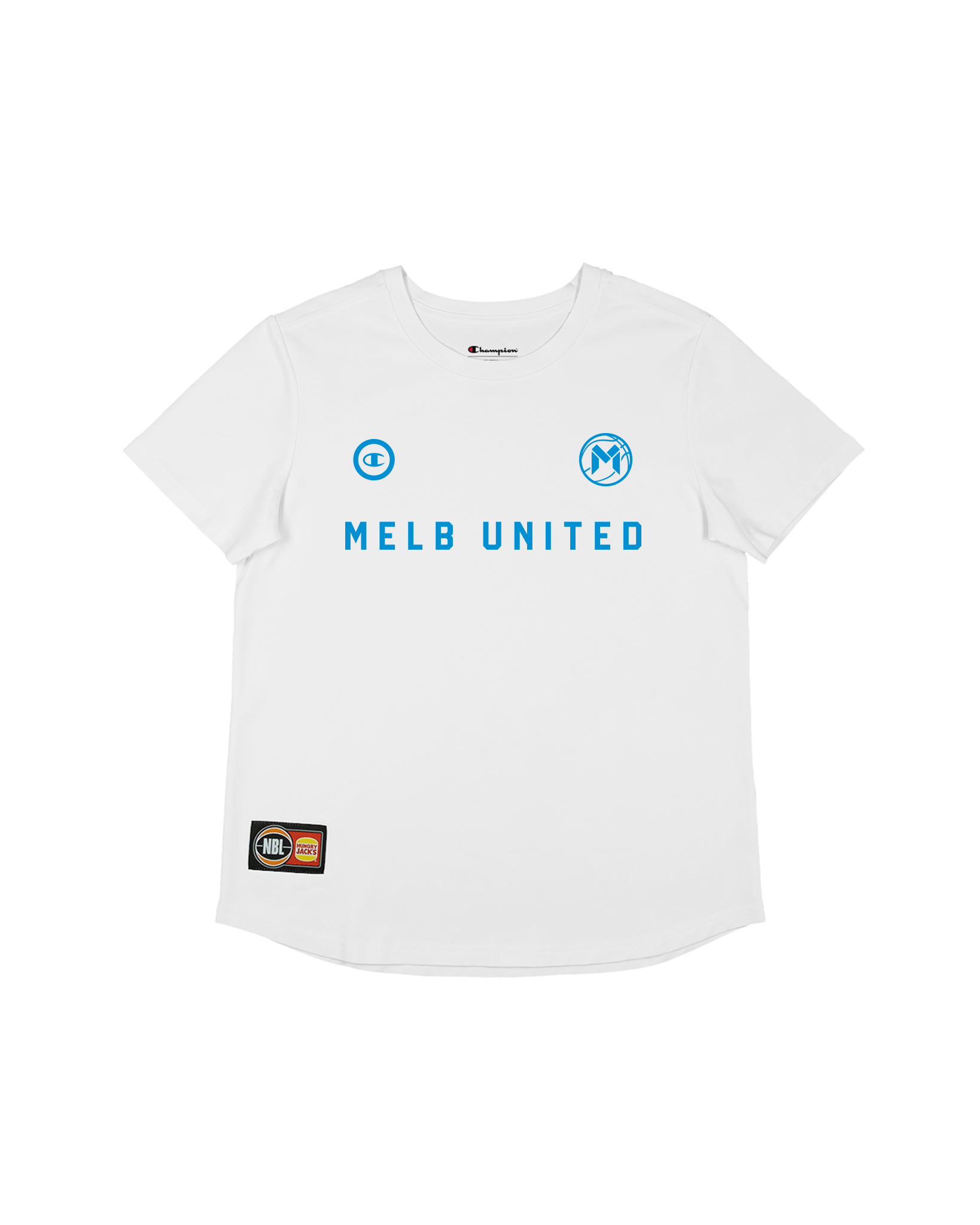 Melbourne United Statement Lifestyle Womens S/S Tee-White