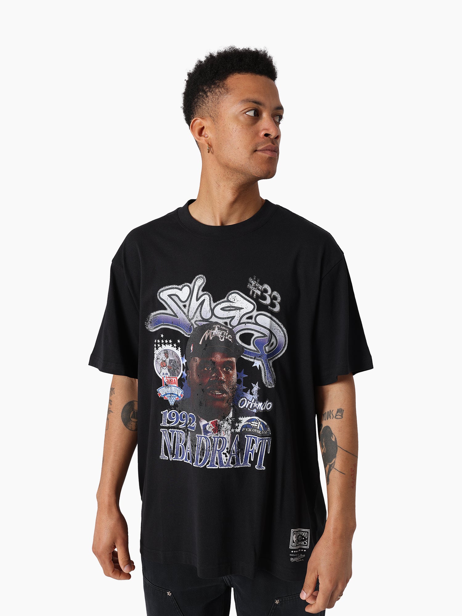 MITCHELL & NESS LAKERS STAR BURSTER TEE - SHAQ