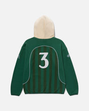 RYOKO RAIN RUGBY JERSEY HOODIE- GREEN