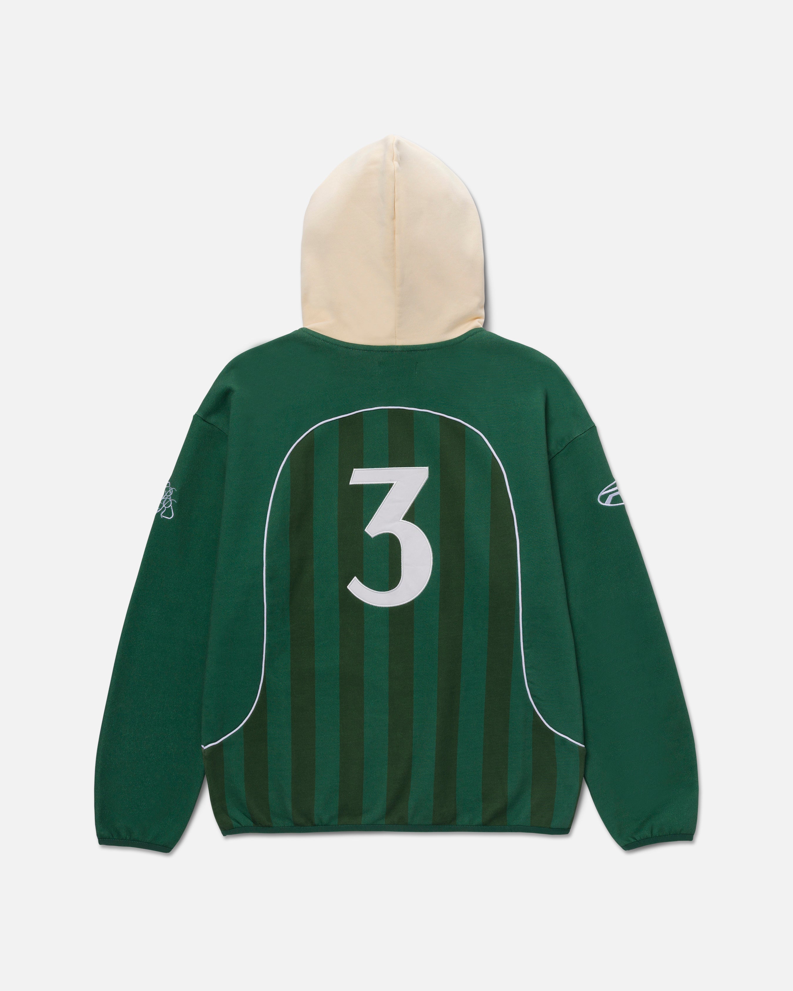 RYOKO RAIN RUGBY JERSEY HOODIE- GREEN