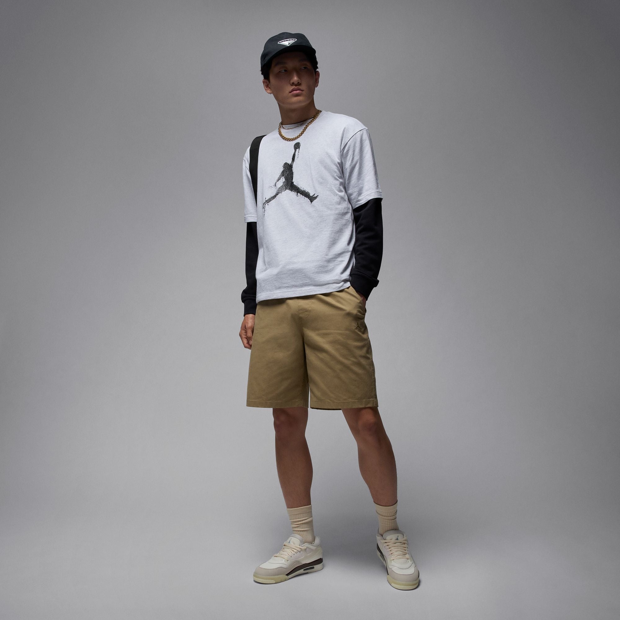 JORDAN M BRK COL JUMPMAN SS CREW