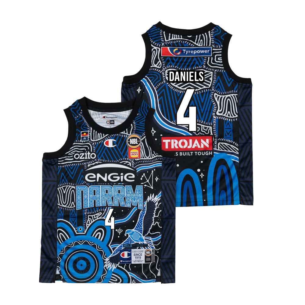 YOUTH INDIGENOUS ROUND NECK JERSEY-MELBOURNE UNITED