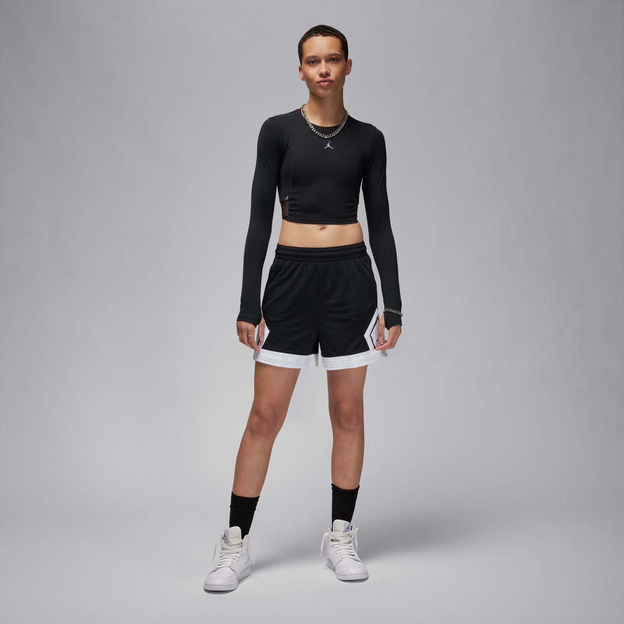 JORDAN SPORT WOMENS 4" DIAMOND SHORT