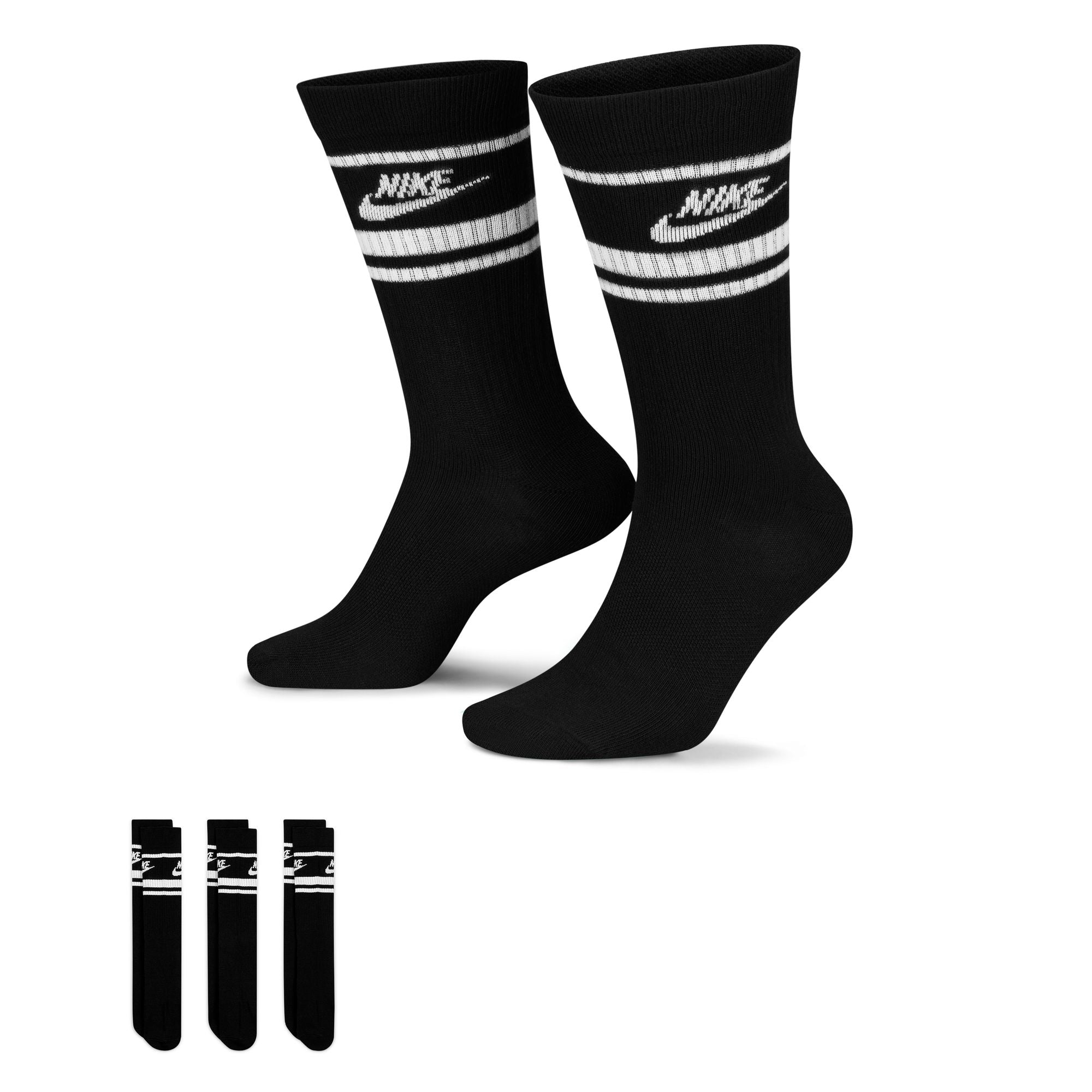 NIKE EVERYDAY ESSENTIAL CREW SOCKS 3 PACK