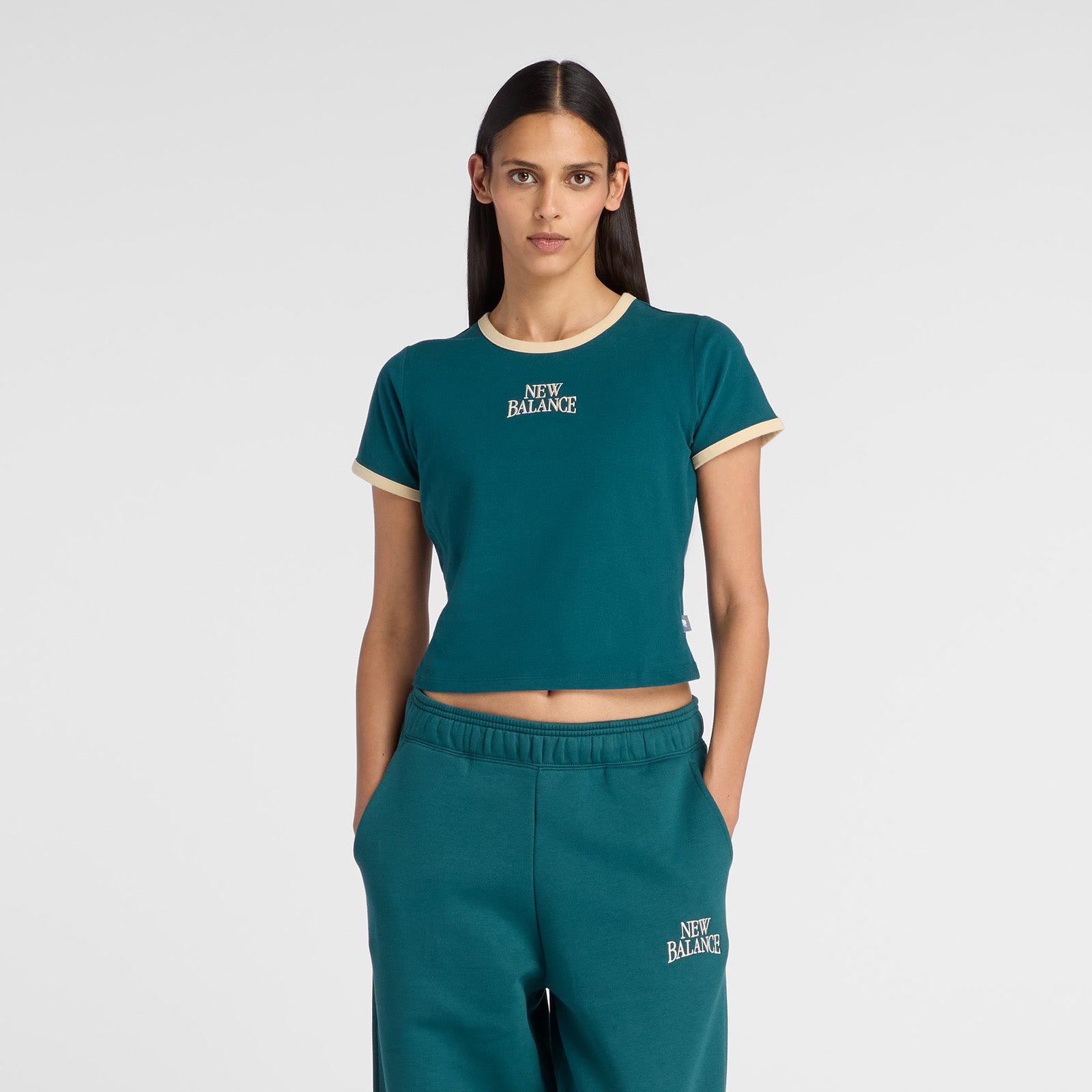NEW BALANCE WOMENS TRACKSIDE RINGER T-SHIRT
