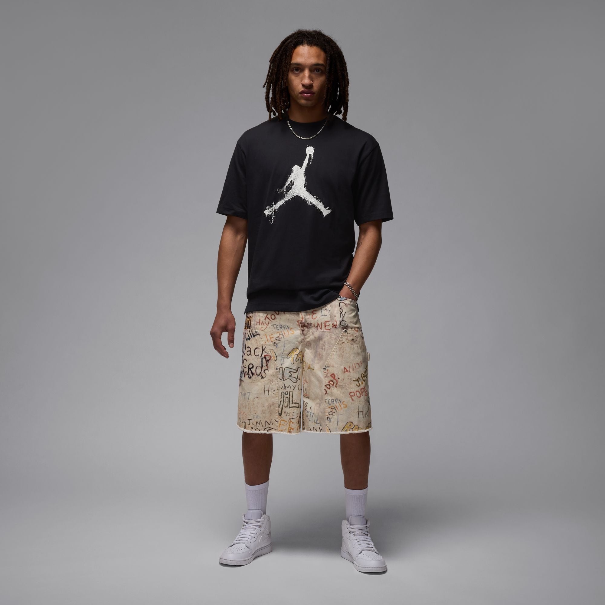 JORDAN M BRK COL JUMPMAN SS CREW
