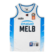 MELBOURNE UNITED YOUTH ALTERNATE JERSEY-WHITE BLANK