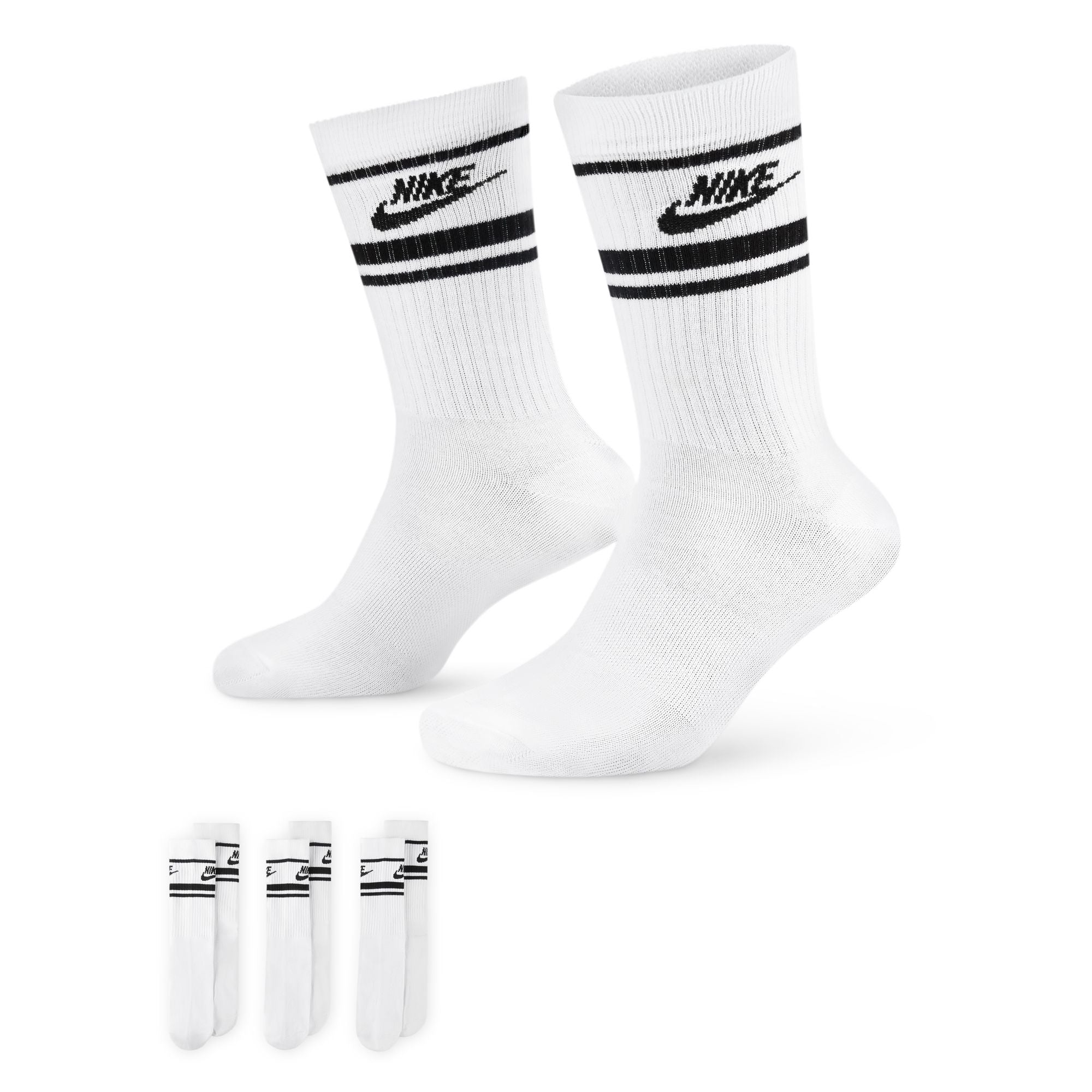 NIKE EVERYDAY ESSENTIAL CREW SOCKS 3 PACK