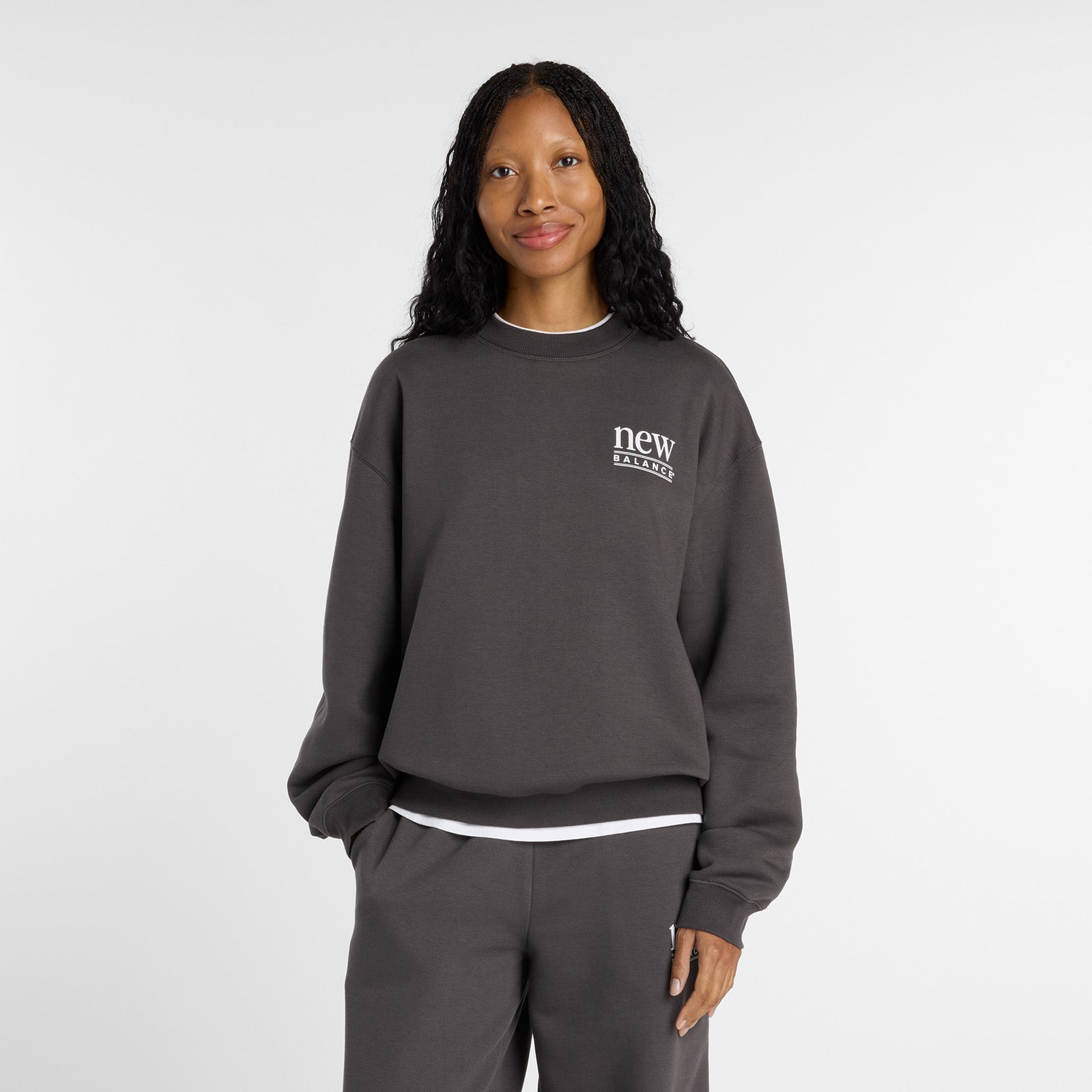 NEW BALANCE WOMENS REIMAGINED FLEECE CREW