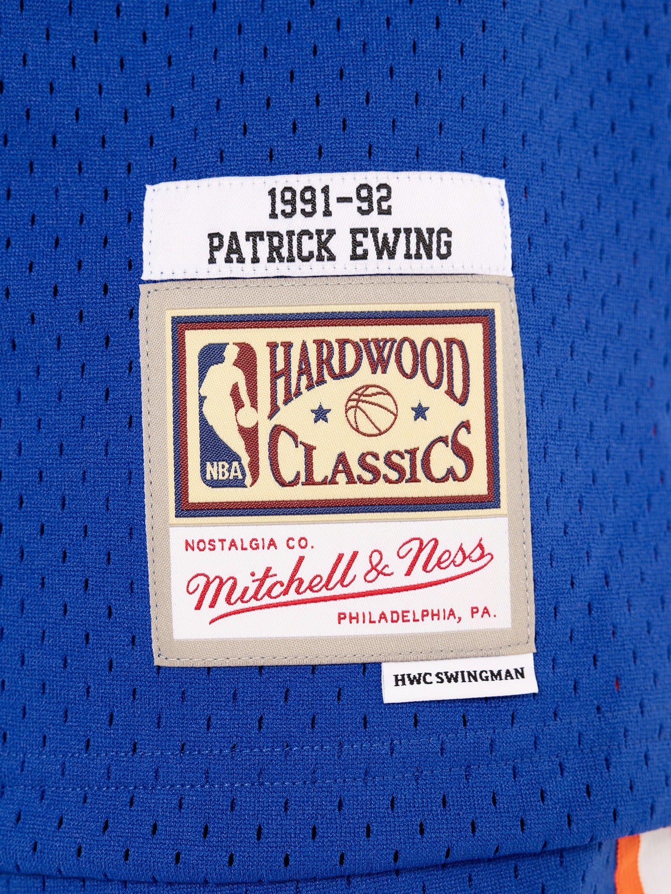 MITCHELL & NESS 91-92 NY KNICKS ROAD SWINGMAN JERSEY - EWING