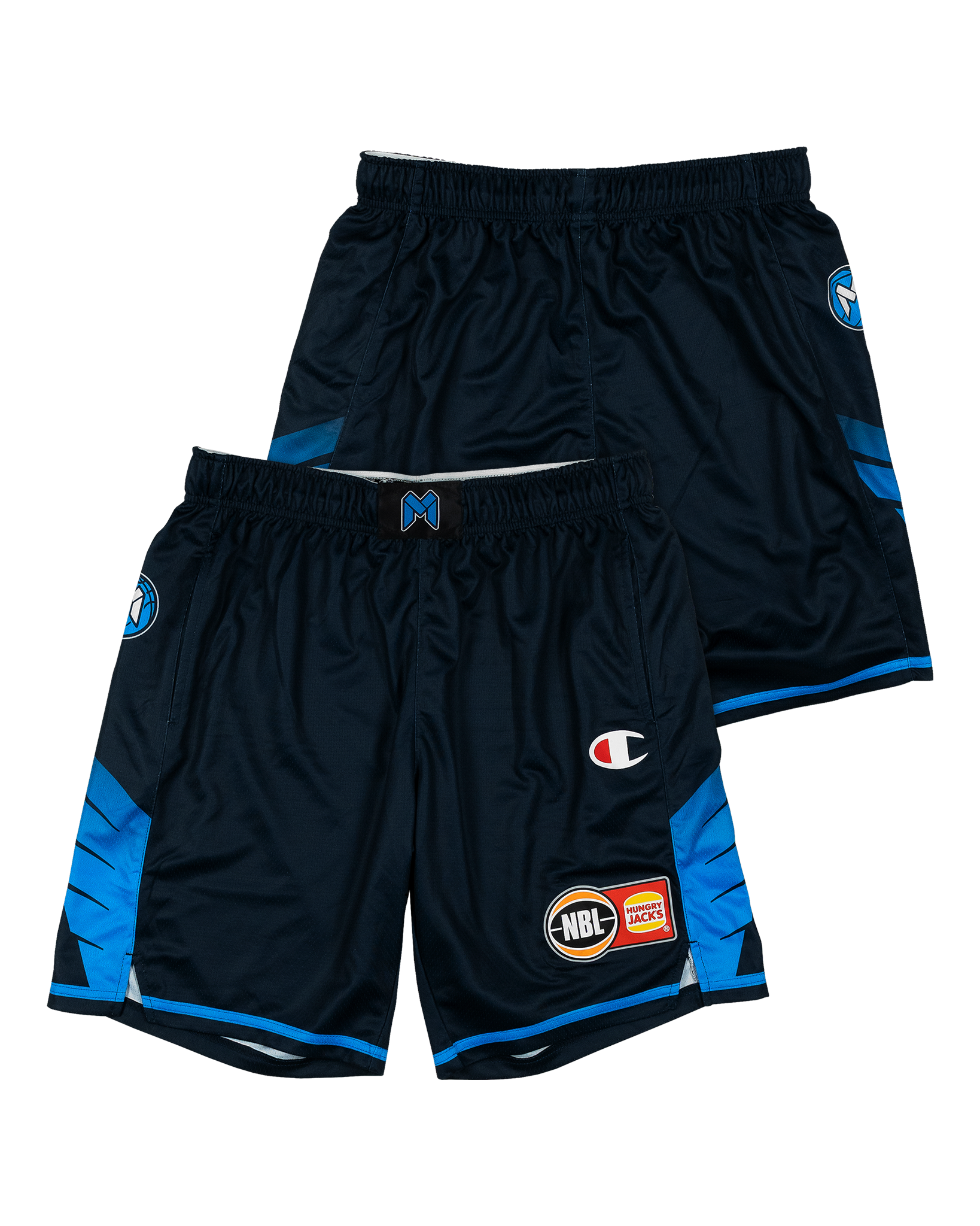 MELBOURNE UNITED PRIMARY SHORTS-NAVY