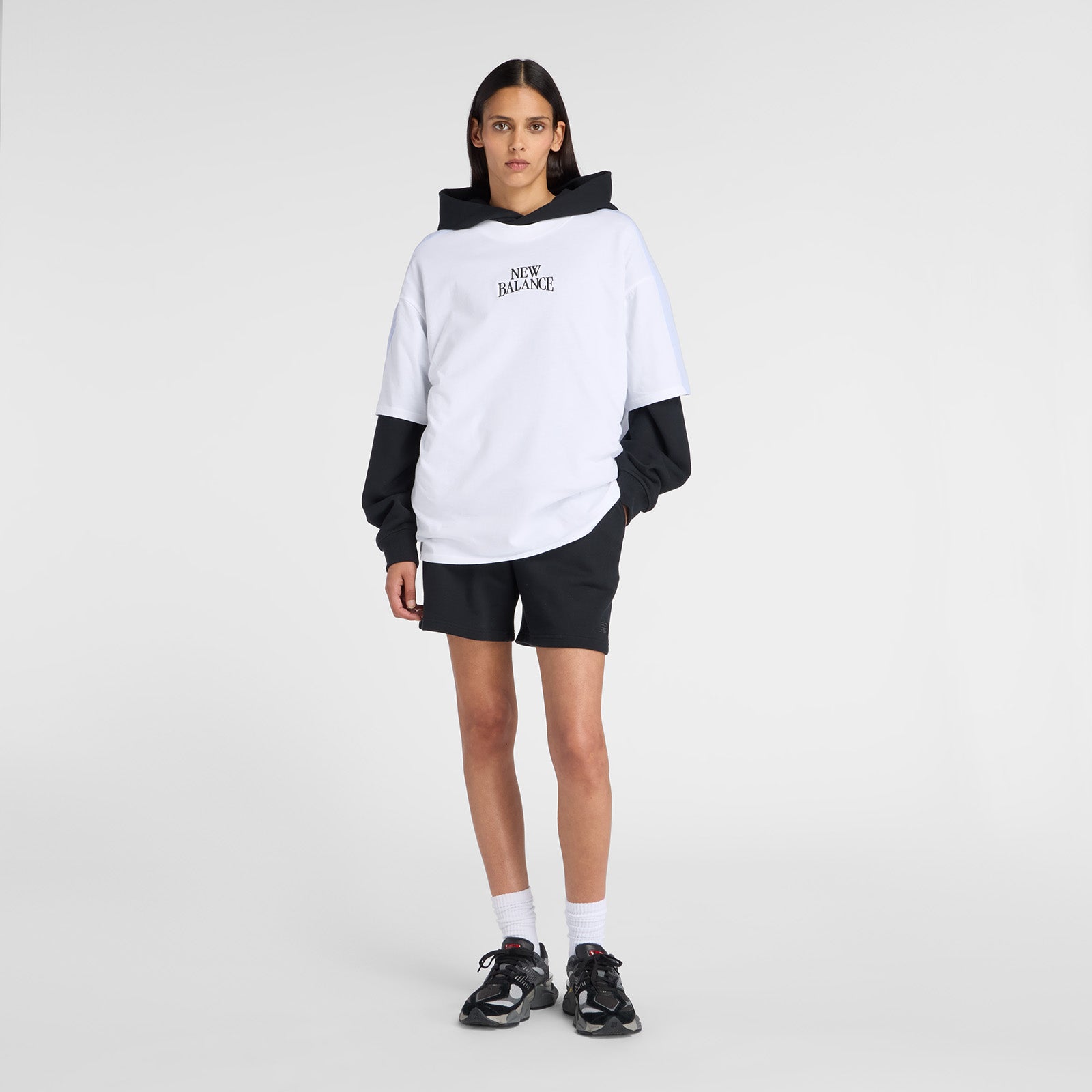 NEW BALANCE WOMENS TRACKSIDE OVERSIZED T-SHIRT