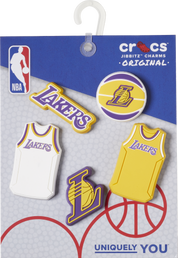 CROCS NBA LOS ANGELES LAKERS JIBBITZ - 5 PACK