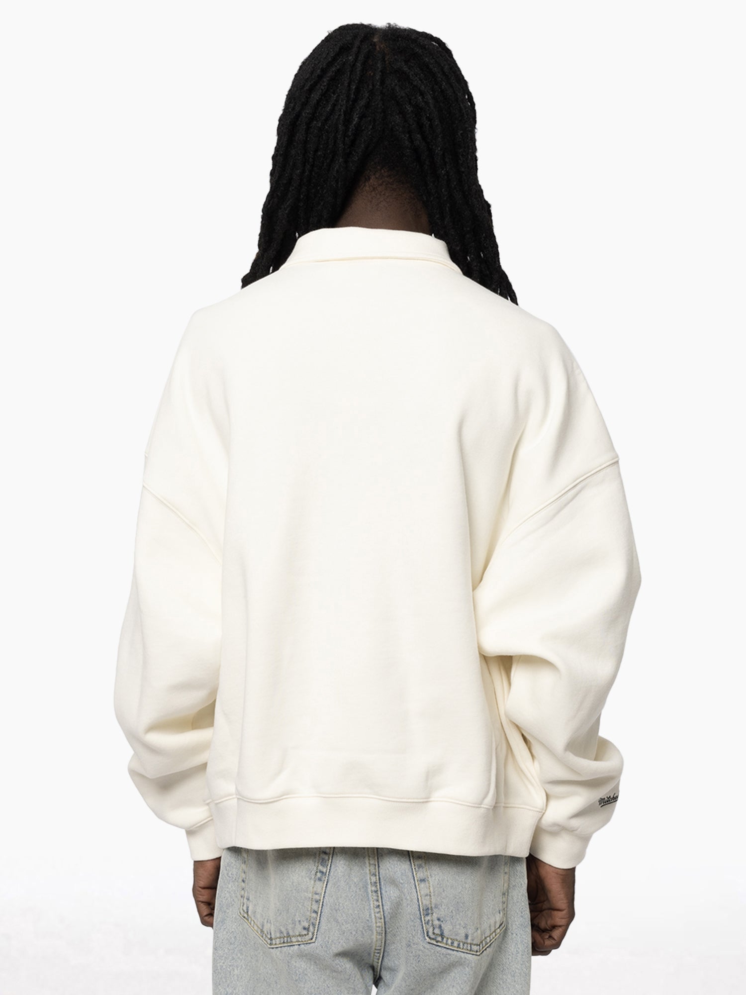 MITCHELL & NESS BOXY 1/4 ZIP CREW KNKS