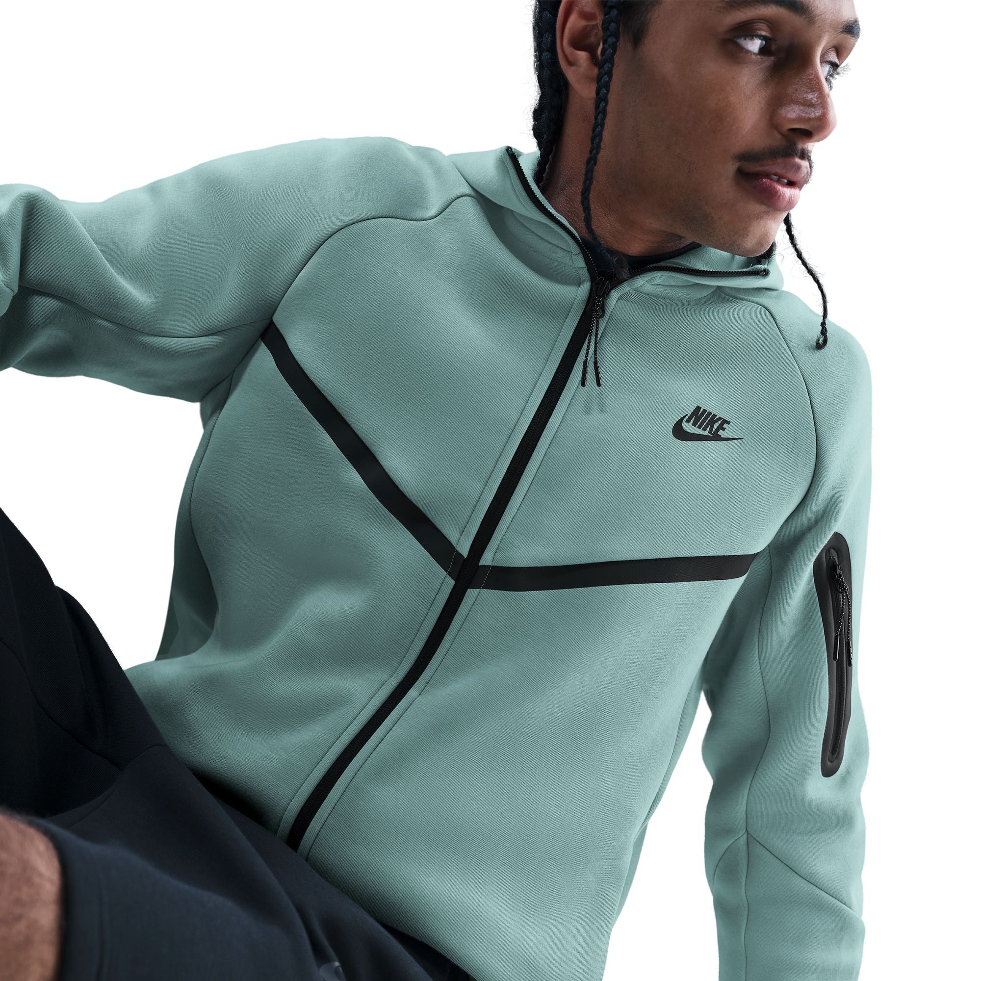 NIKE MENS TECH FLEECE FULL ZIP HOODIE