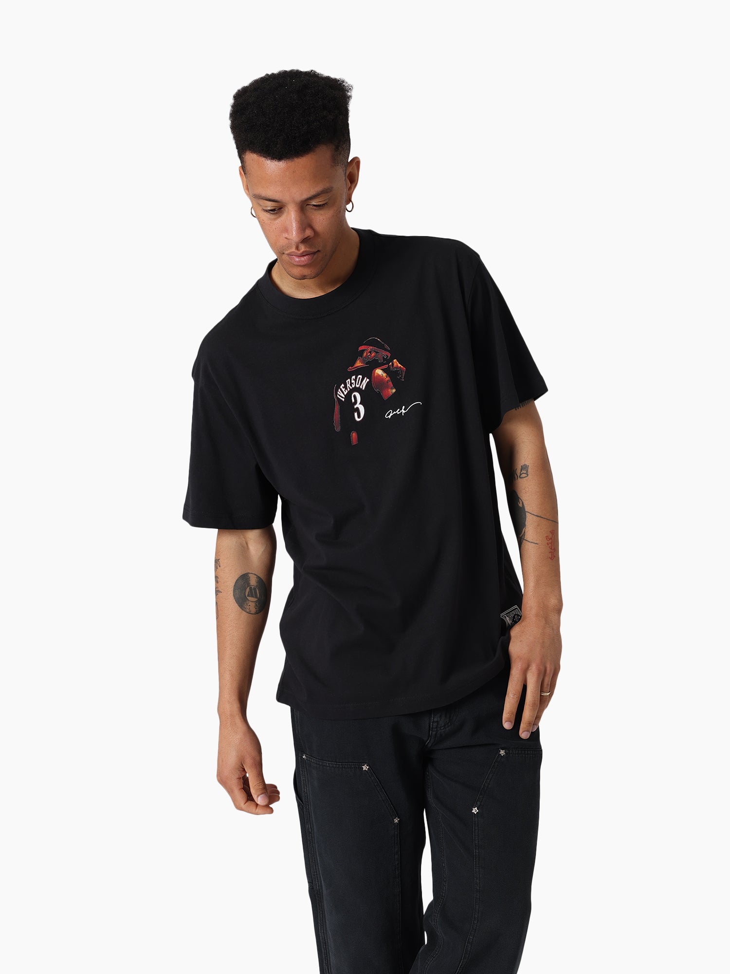 MITCHELL & NESS NBA CAREER TEE 76S IVERSON