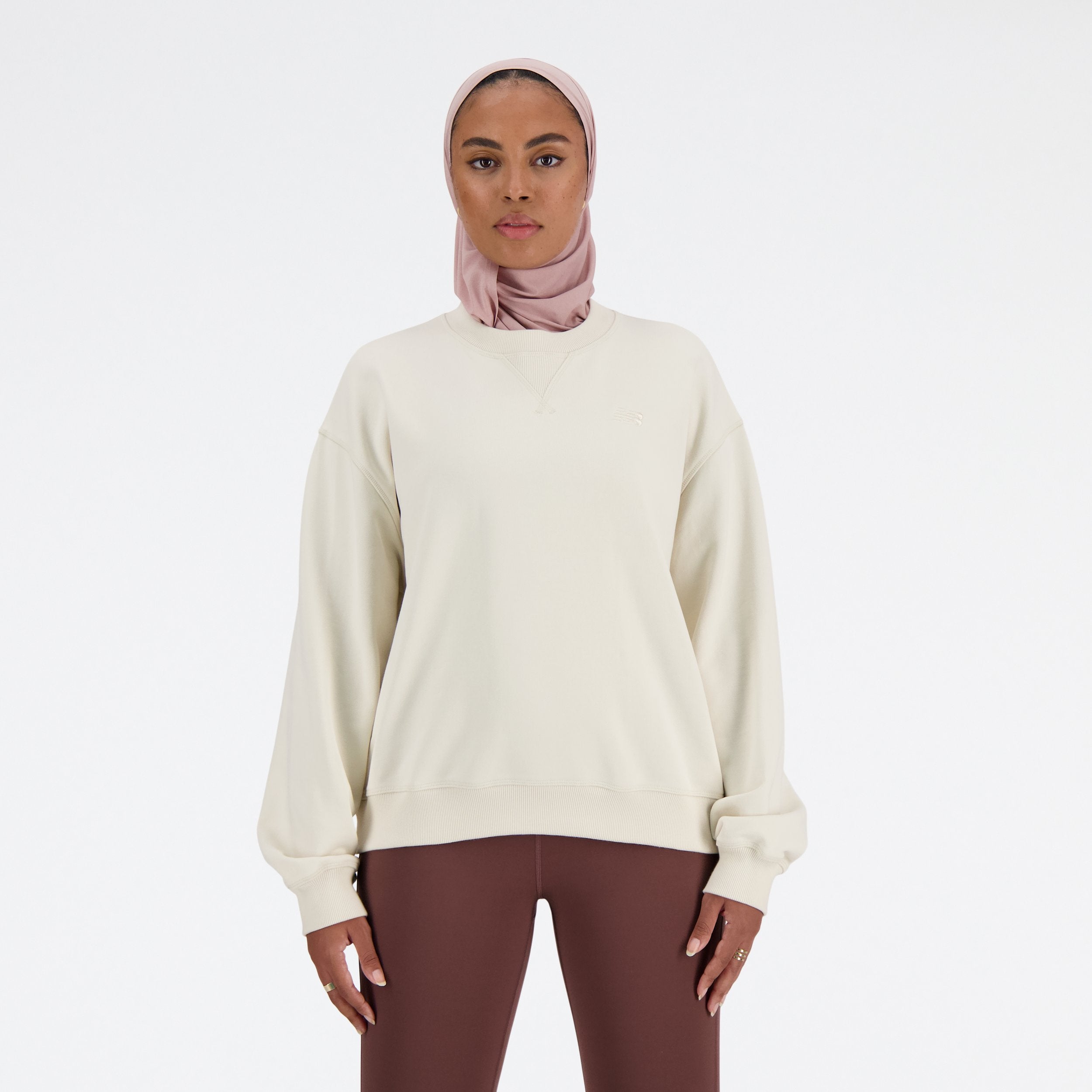 NEW BALANCE ATHLETICS FRENCH TERRY CREW- LIN