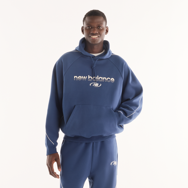 NEW BALANCE TRACKSIDE FLEECE HOODIE