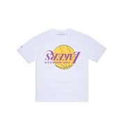 NEW ERA TEE UPSIDE DOWN LA LAKERS WHI