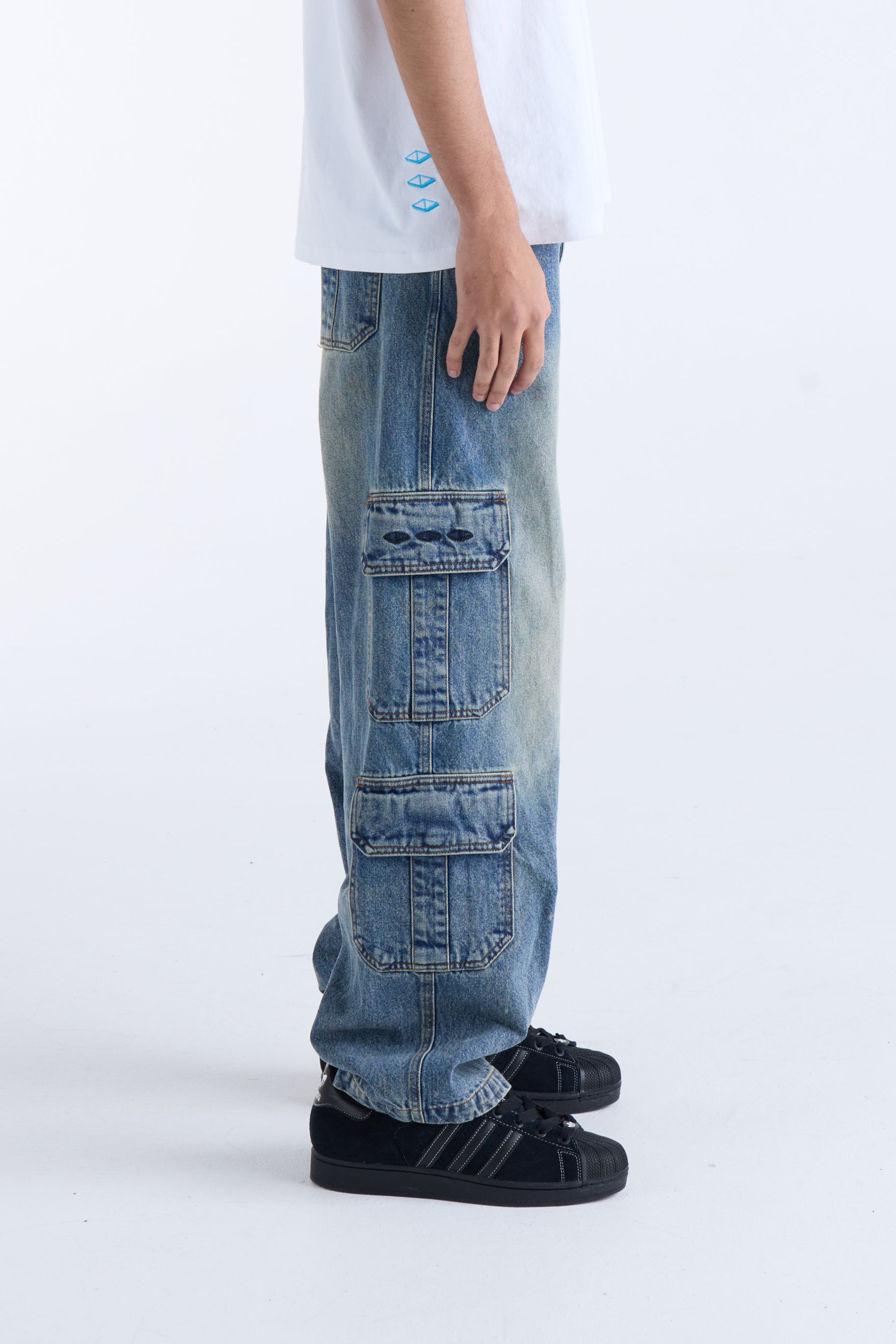 VOUSETI CARGO DENIM PANT