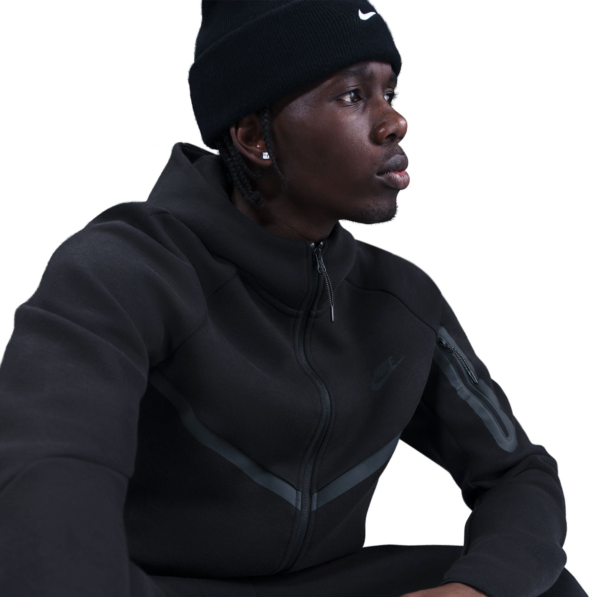 NIKE MENS TECH FLEECE FULL ZIP HOODIE