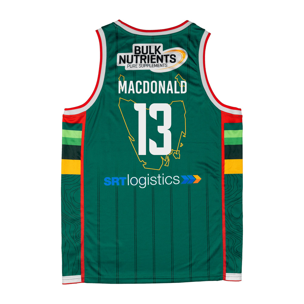 Tasmania Jackjumpers Primary Jersey-Macdonald
