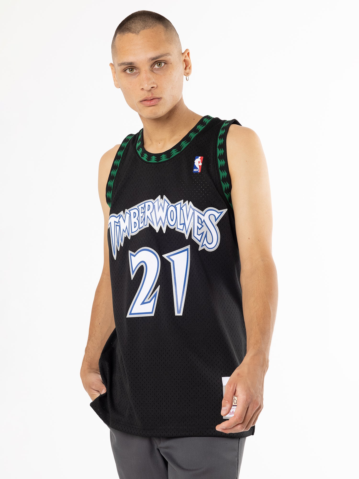 MITCHELL & NESS 97-98 ROAD TIMBERWOLVES SWINGMAN JERSEY - GARNETT