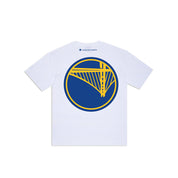 NEW ERA TEE UPSIDE DOWN GS WARRIORS WHI