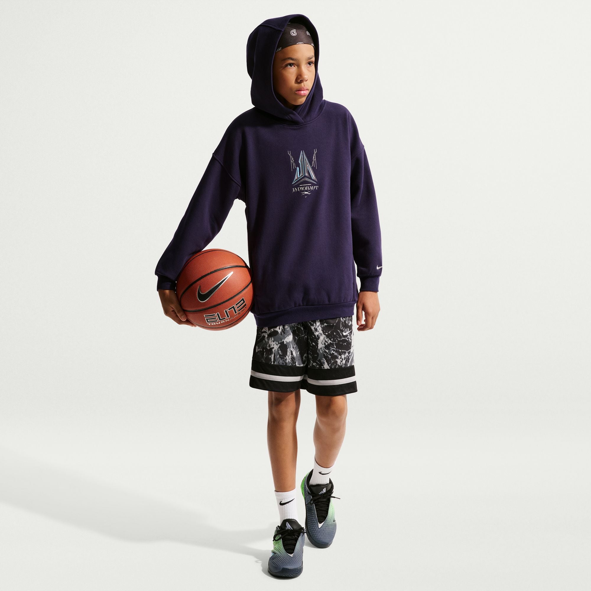 NIKE JA OVERSIZED FLEECE HOODIE - YOUTH